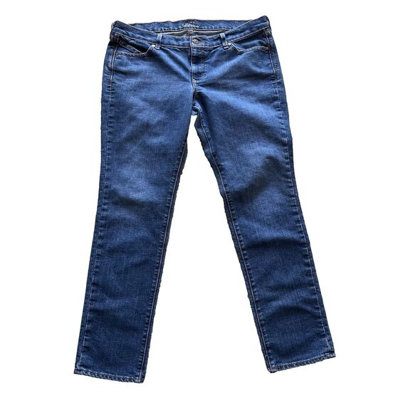 Old Navy the Diva Lowest Rise Skinny Stretch Size 14 Long Blue Denim Jeans - Picture 1 of 7